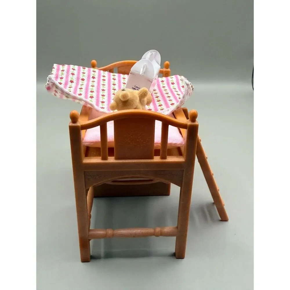 Calico Critters Sister’s Loft Bed CC2618 Furniture Blanket Hangers w/ Extras